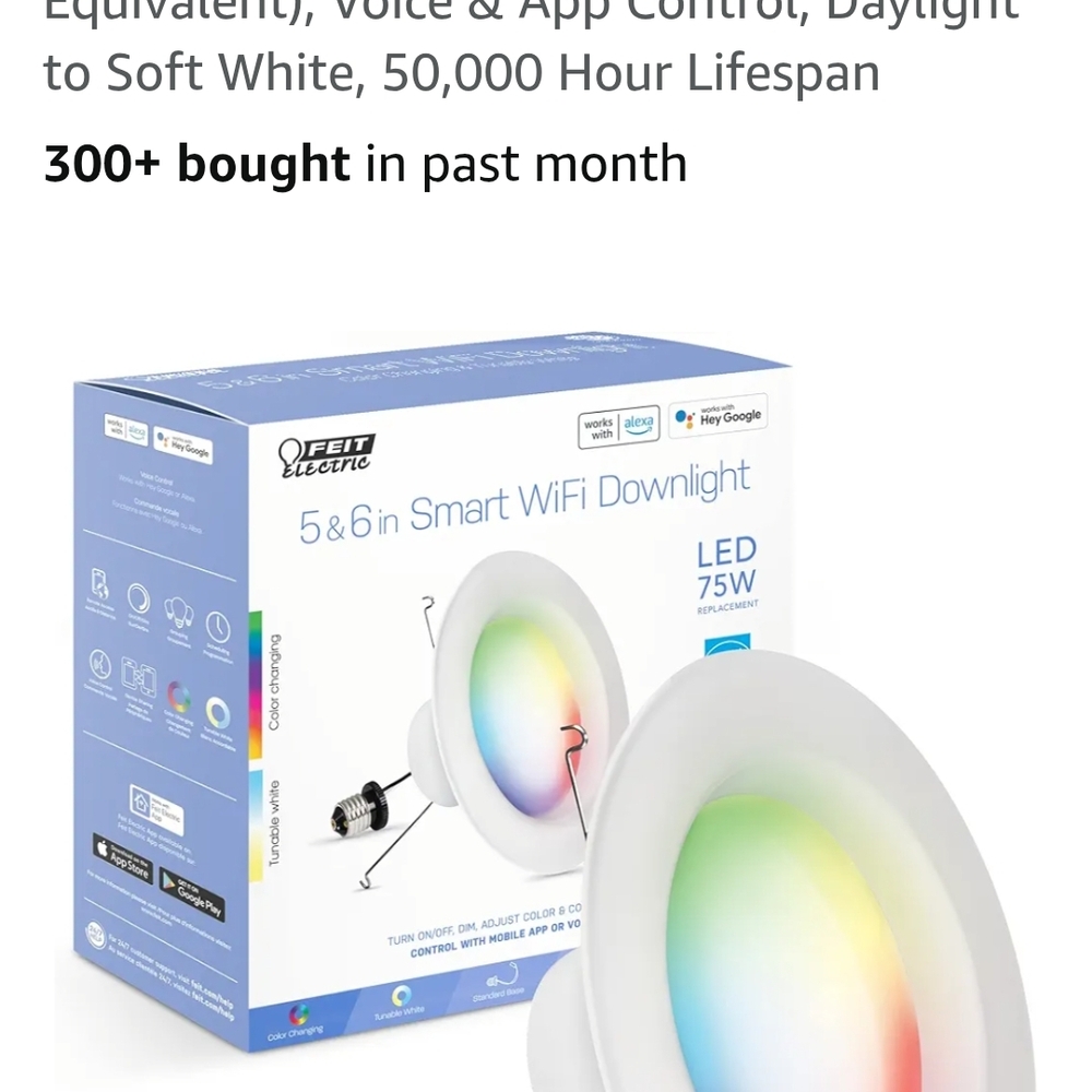 Feit Electric Smart WiFi LED Downlight